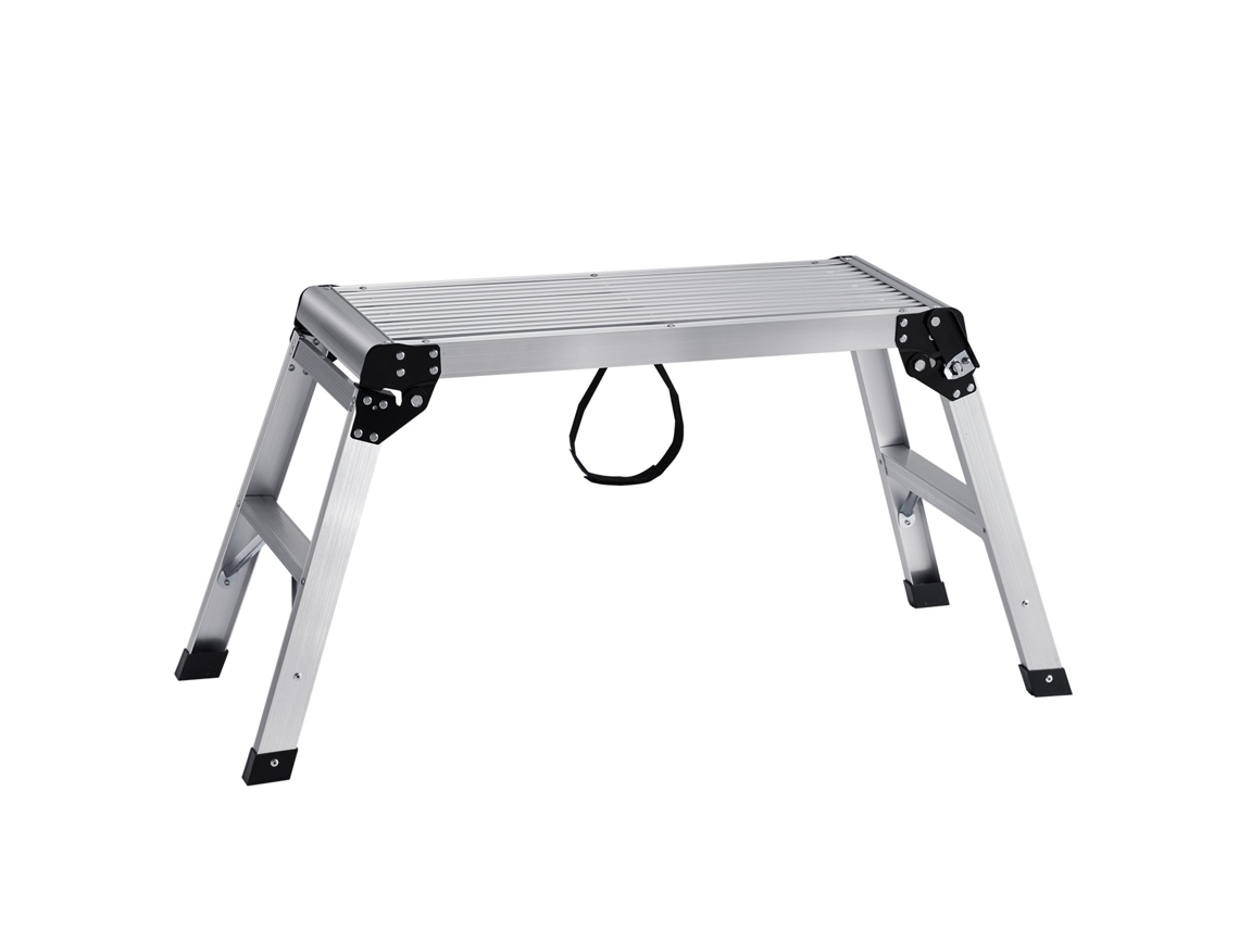 Plataforma de Trabalho Ajustável 330 Lbs Capacidade de Carga Dobrável Escada de Banco de Drywall de Alumínio Bancada de Trabalho Antiderrapante VEVOR