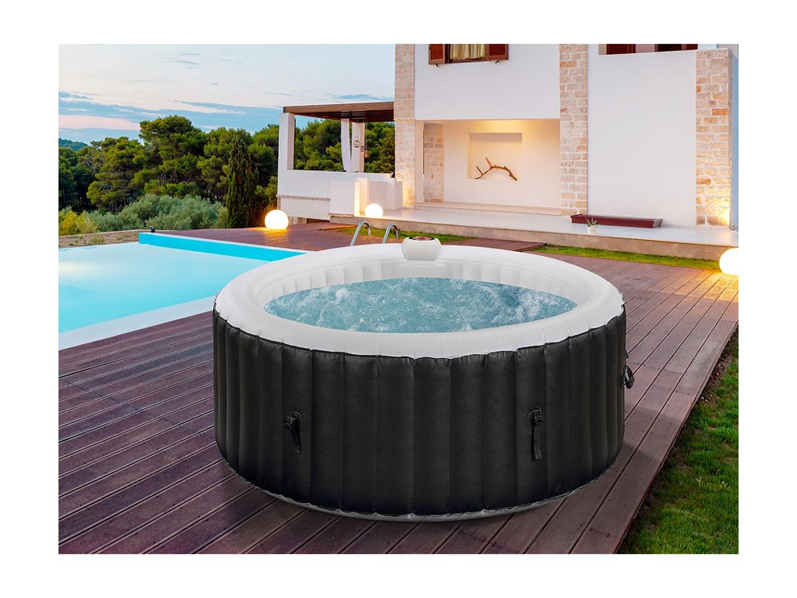 Jacuzzi Insuflável 4 Personas B VENTEUNIQUE BFunny (Preto Plástico