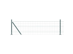 Conjunto 1 Cerca Externa Vidaxl Verde Aço (25 X 0,6 M)