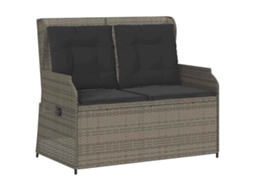 Reclining Garden Bench, Reclining Garden Benches Vidaxl Cinzeto Rattan / Vime (n/a)