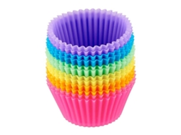 Molde de Silicone para Bolo em Forma Redonda Muffin Cupcake Cozimento Cozimento Utensílios de Cozinha Faça Você Mesmo Ferramentas de Decoração