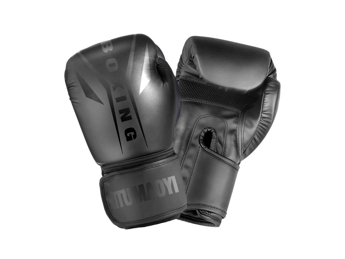Luvas De Boxe Profissionais Em Couro Sintético Para Adultos, Unissex, Ideais Para Treino De Muay Thai Com Fecho Ajustável. Brilvibera