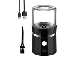 Mini Moedor Elétrico Portátil GOKOCO com escova de limpeza para ervas