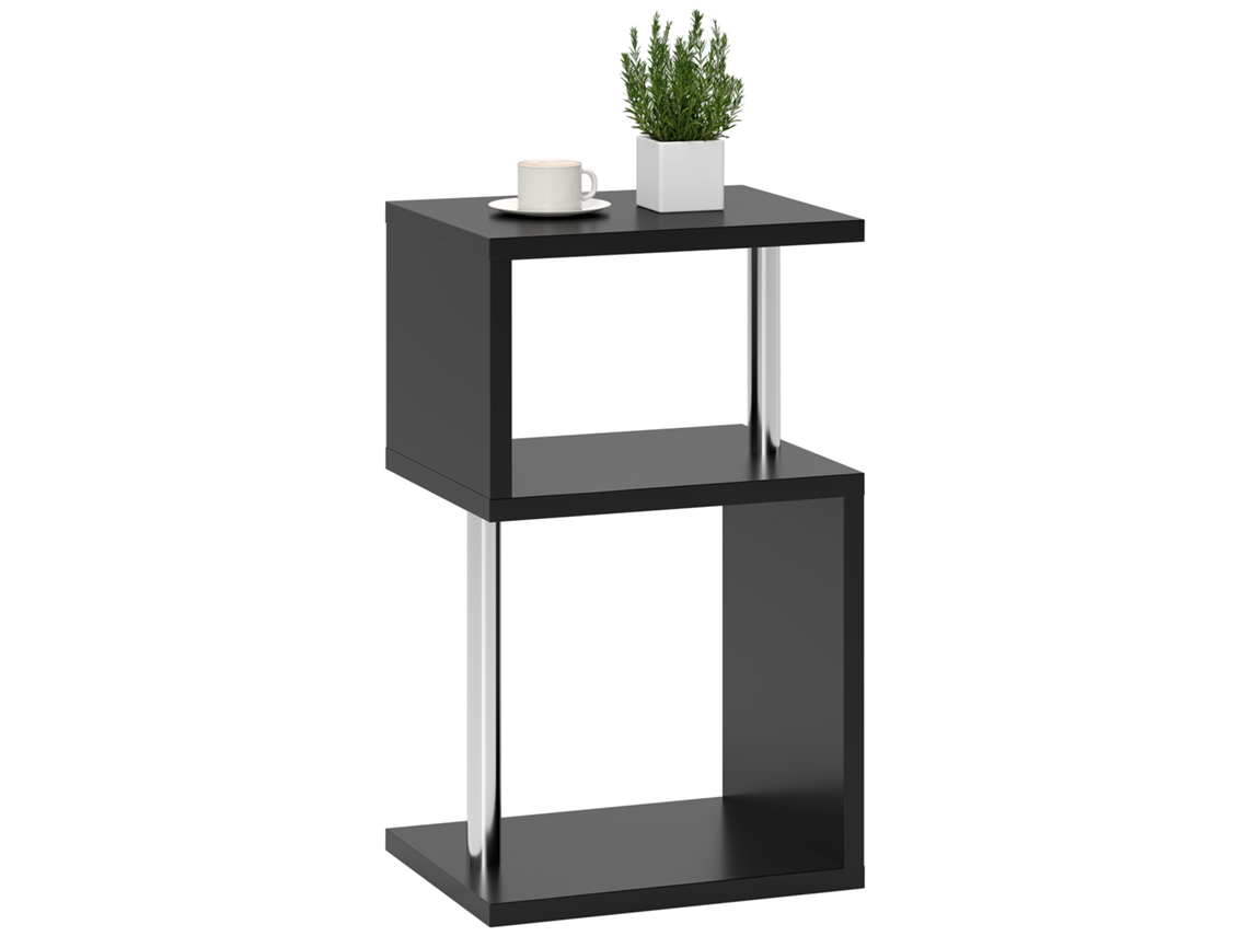 Mesa de apoio com gaveta LAMAISON, 30x30x75cm, branco