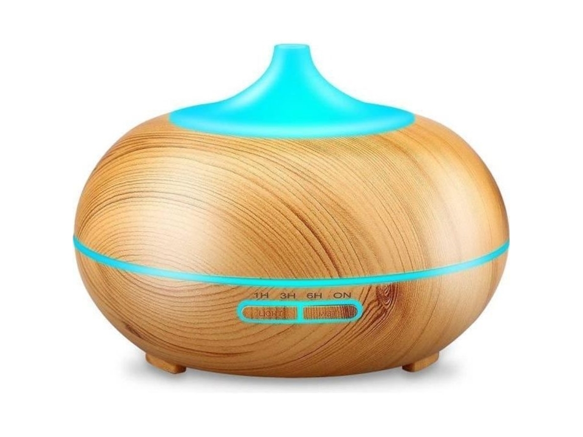 Difusor de Óleos Essenciais de 300ml, Umidificador Ultrassônico Portátil, Difusor de Aroma Elétrico com Névoa Fria BRILVIBERA