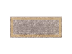 Conjunto 1 Tapete Runner Vidaxl Cinzento Poliéster (100 X 250 Cm)
