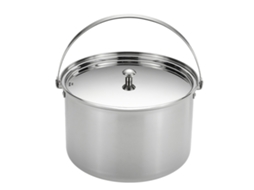 Panela de Arroz Portátil para Camping Aço Inox