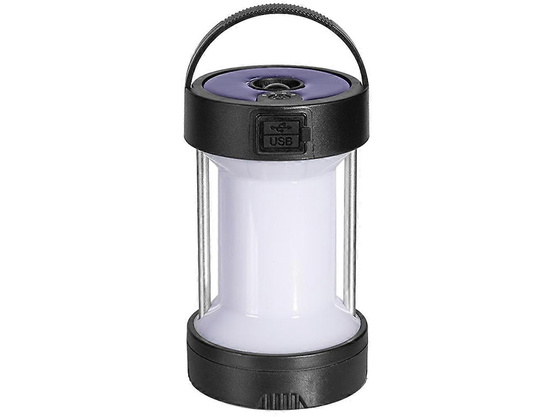 Pacote De Lanterna Portátil Preta Para Acampamento Ao Ar Livre 14x8,5 Cm Lanterna Com Carregamento Solar Olysi Shop