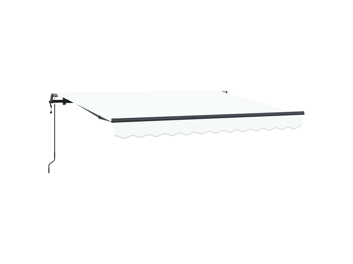 Toldo Retrátil Branco 350 X 200 Cm Tecido MAISON EXCLUSIVE