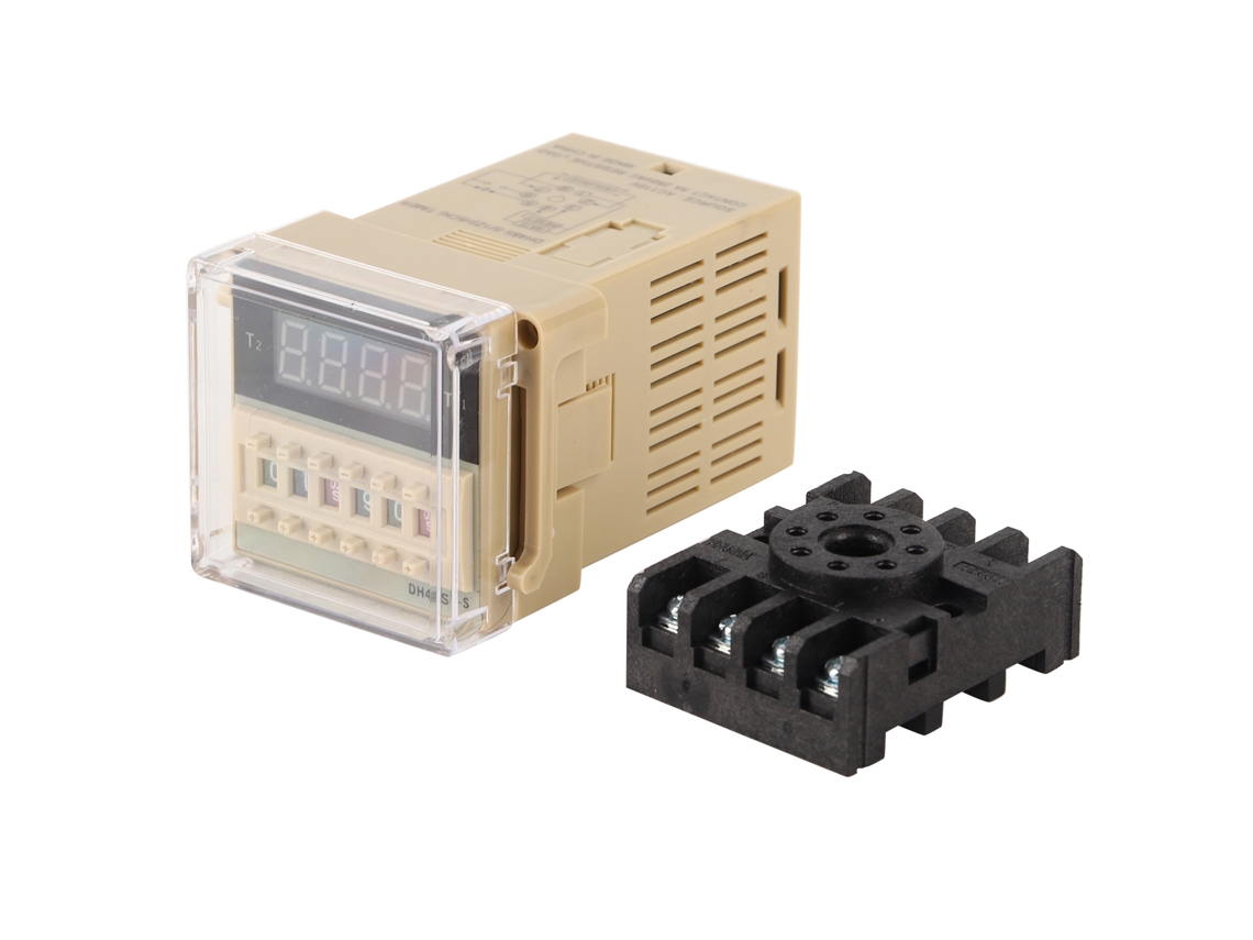 Relé de Tempo Digital Dh48s S de Controle de Ciclo 0.1s~99h com Base Ac 110v S/MARCA
