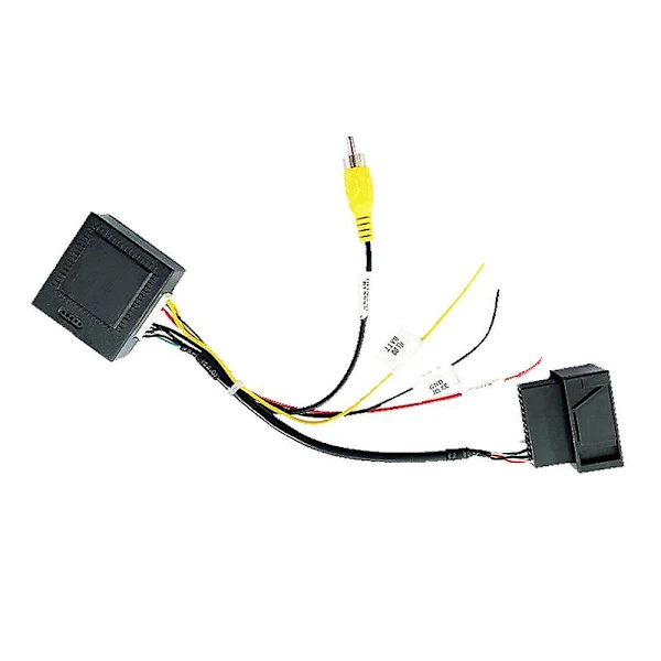 Adaptador/conversor De Sinal Rgb Para Av Cvbs Para Câmera De Ré Original Tiguan Golf (fmy) Preto Aquaforge (rca)