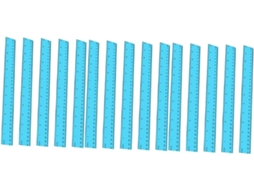Lurelia Régua Plástica 15 Peças 30 Cm Para Geometria E Matemática
