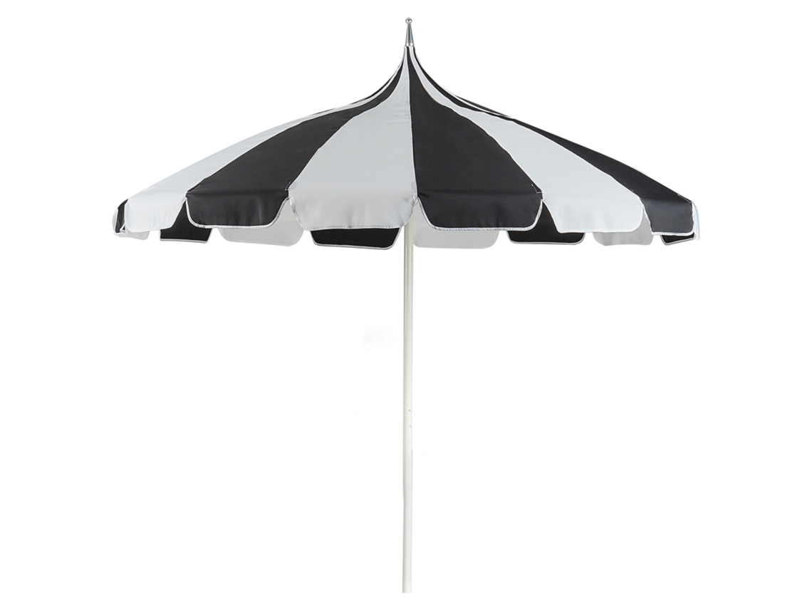 Guarda-sol De Jardim 245 Cm Minoa Preto/branco