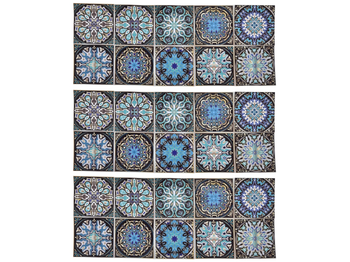 Adesivos de parede mandala 10x10cm 30 peças S/MARCA