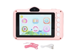 Câmera Digital Infantil Hd De 20 Mp, Mini Brinquedo De Selfie Com Desenho Animado, Presente Rosa Brilvibera