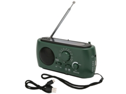 Rádio LAXISCREED com Energia Solar e Manivela