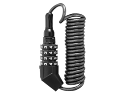 Lurelia Cadeado Bicicleta, Código, Portátil, Preto, 100g