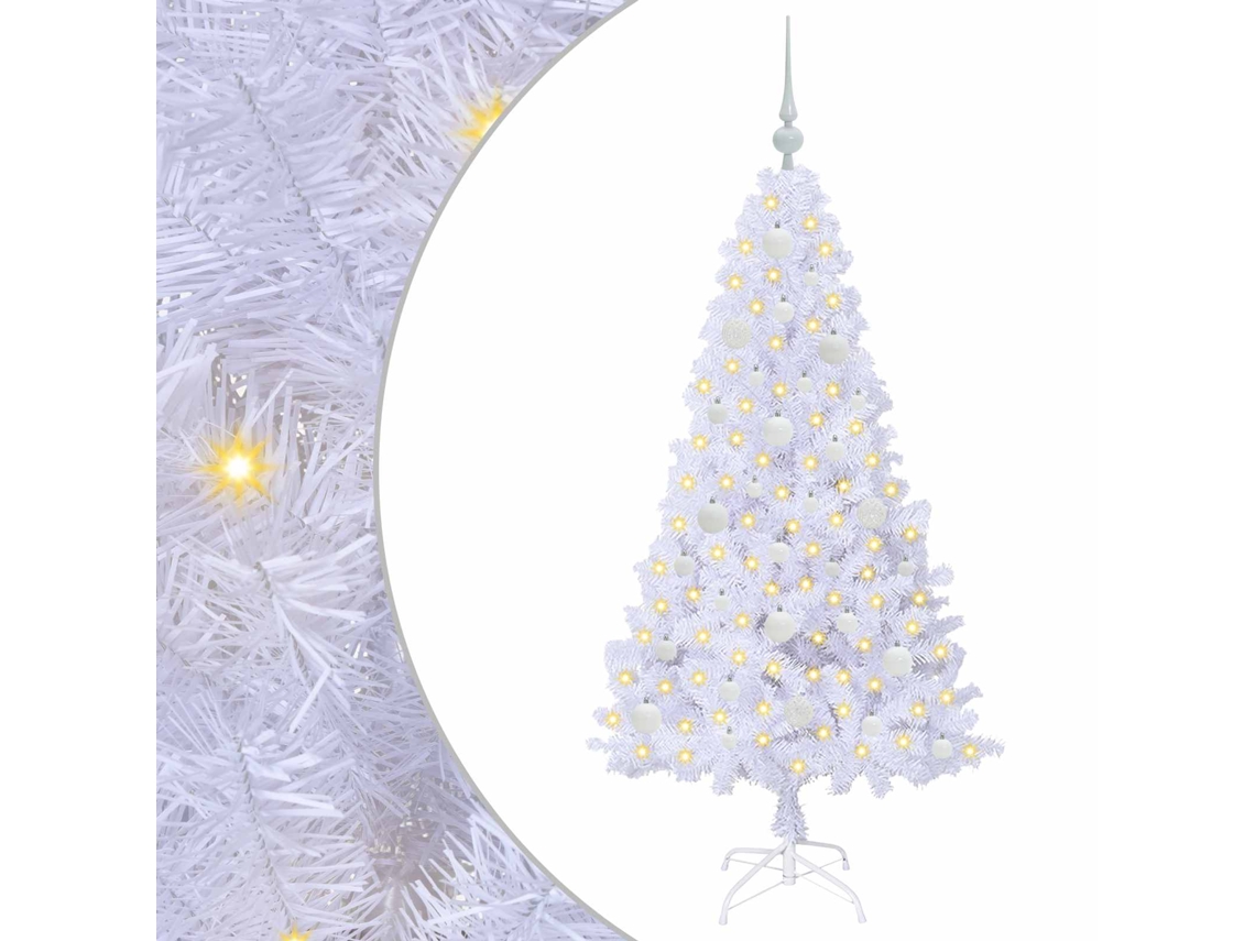 Decoração De Natal Vidaxl Branco Pvc (150 Cm)