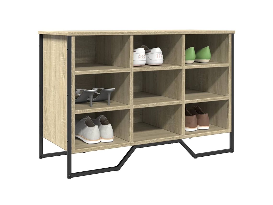 Vidaxl Sapateira 90x38x61,5 Cm Derivados De Madeira Carvalho Sonoma