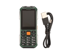 Aetheria telefone Celular para Idosos 2g Desbloqueado Dual Sim Botões Grandes Tela 2.4 Polegadas Bateria 6800mah Verde