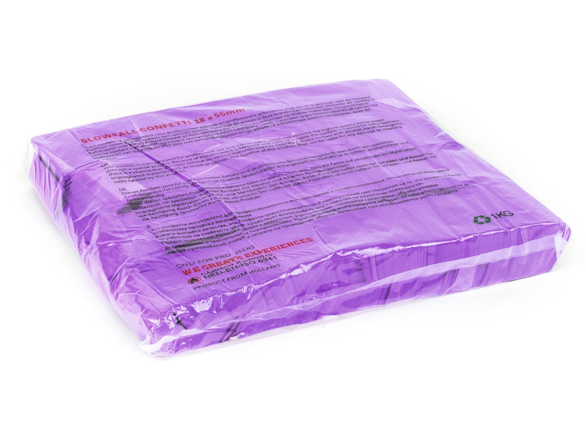 Confetti TCM 55x18 mm, Neon Roxo, Uv Active, 1kg