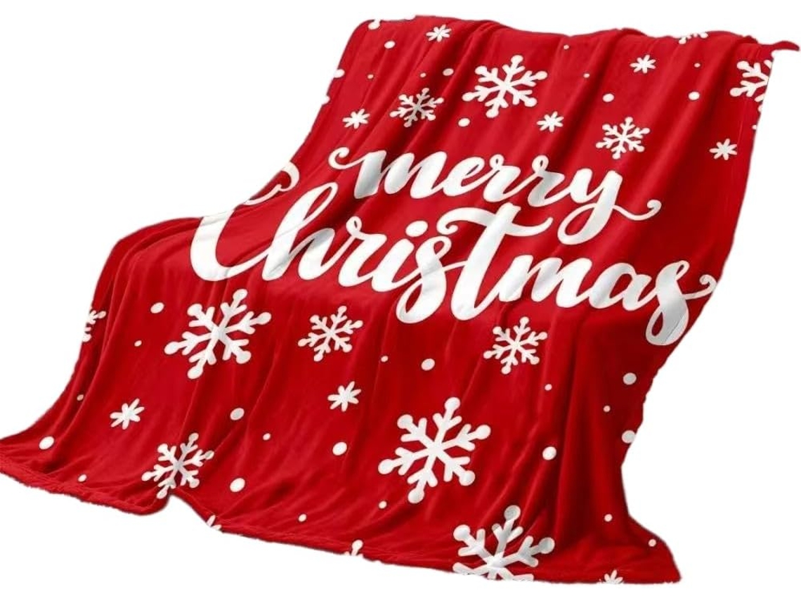 Manta de Flanela Estampada Natal e Halloween Syjym para Crianças Ideal Lazer Presentear nas Festas Fim Ano, Ma