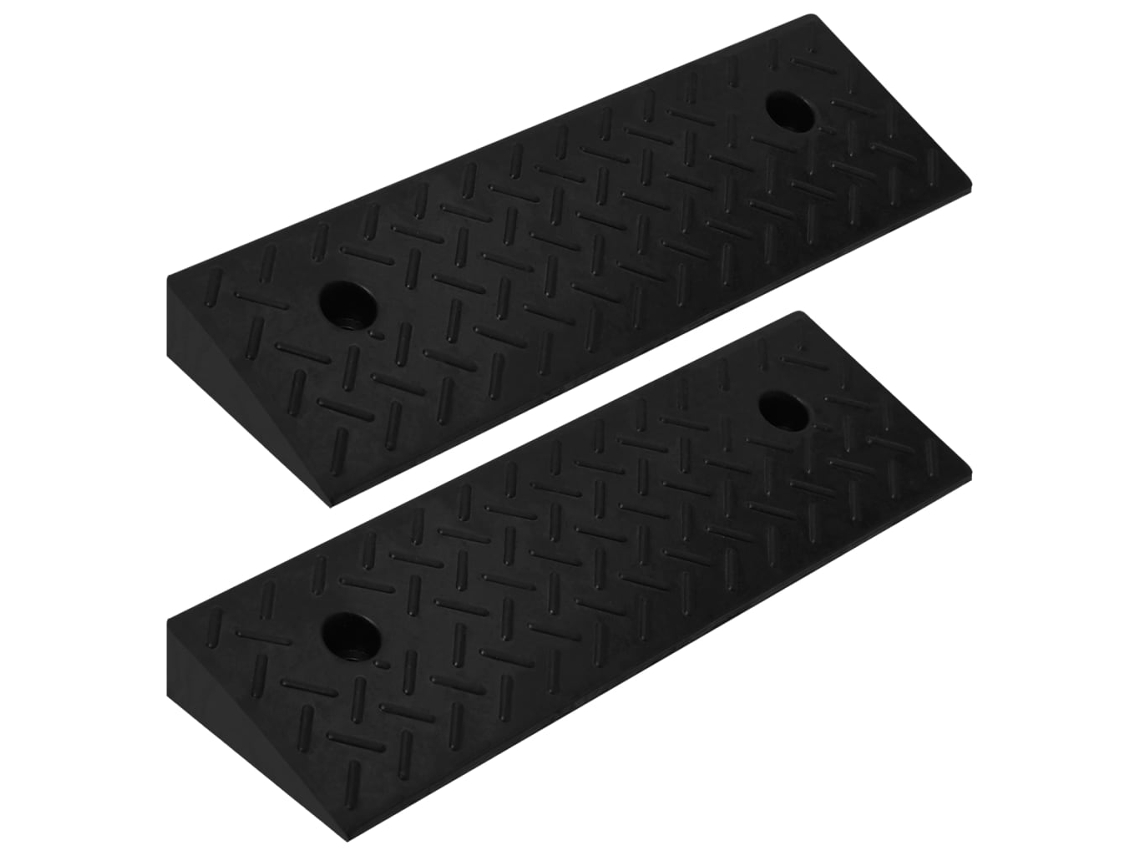Vidaxl Rampas Para Bermas 2 Pcs 50x17,5x5 Cm Borracha