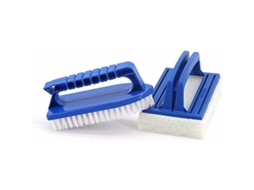 Escova de Limpeza para Piscina, para Paredes, Fundo, Degraus e Azulejos, Uso Manual em Spas, Lagos, Fontes e Banheiras AQUAFORGE