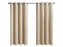 Cortinas Blackout Térmicas, 2 Painéis, Cortinas Curtas Isolantes Antifrio E Antirruído Com Ilhós Para Sala De Estar, Quarto Infantil Ou Adulto, Vestiá