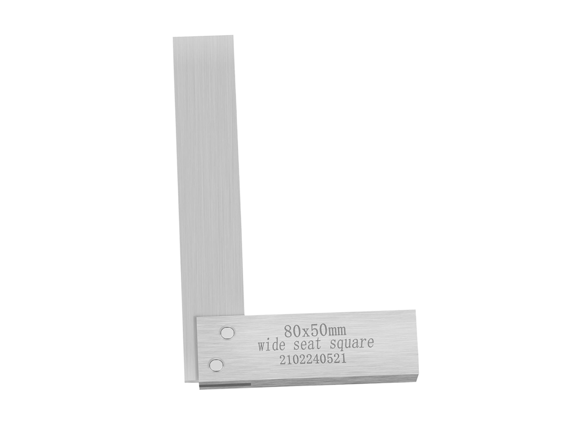 Esquadro De Carpinteiro Em Forma De L, Aço Carbono, Base Larga De 90°