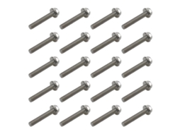 20 Parafusos Sextavada Com Flange Em Aço 304 Inox