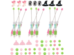 Kit Para Fazer Canetas Com Design De Bruxa E Princesa Da, Com Contas
