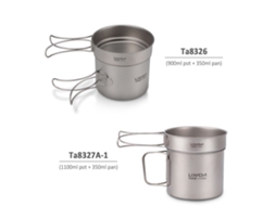 Conjunto de Cozinha Titanium Ultraleve Camping 1100ml