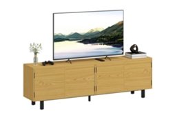 Móvel para TV 180cm para TV de 82 Polegadas com 4 Portas 180x35x55,5cm Natural BTFORUS