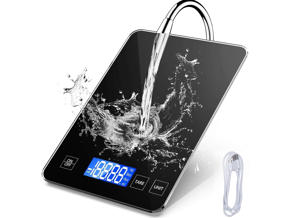 Balança Digital AQUAFORGE Alta Precisão 1g a 15kg, Bandeja Grande