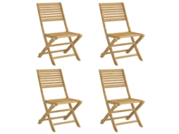Folding Chair, Folding Chairs Vidaxl Marrom Madeira De Acácia (n/a)