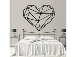 Adesivos Muraux Géométriques En Forme De Coeur Décoration Famille Adesivos Décoration Chambre Enfants 43x52cm