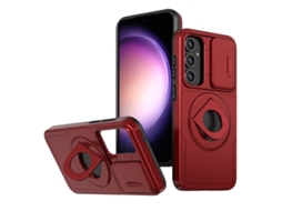 Capa Zruxe Compativel Com Samsung Galaxy S23 5g (camshield - Magsafe - Ring Holder - Armor - Vermelho)