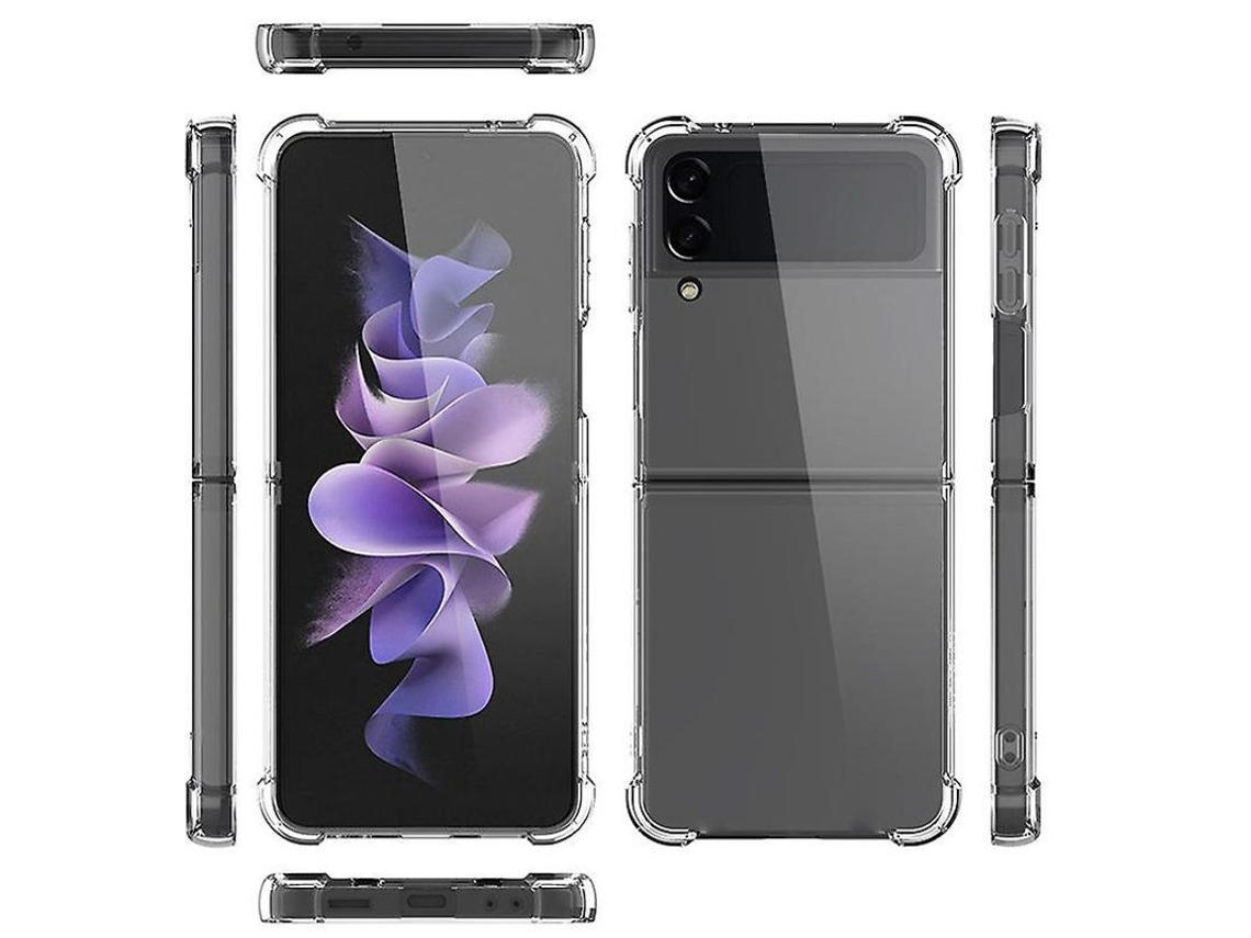 2026 2 Pacotes de Capa Transparente Macia Compatível com Samsung Galaxy Z Flip4 5g