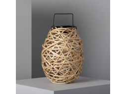 Candeeiro de Mesa LEDKIA (Bege - Ratán - 25.5x20 cm)