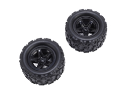 Pneus De Carro Rc Em Borracha 1:18 Para Hs 18301 18302 18303 18304 18311 18312 18313 18314 (2pcs)