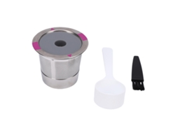 Laxiscreed Kit De Cápsulas De Café Reutilizáveis De Aço Inox Com Colher E Escova Compatível Com Máquinas K Cup 2.0