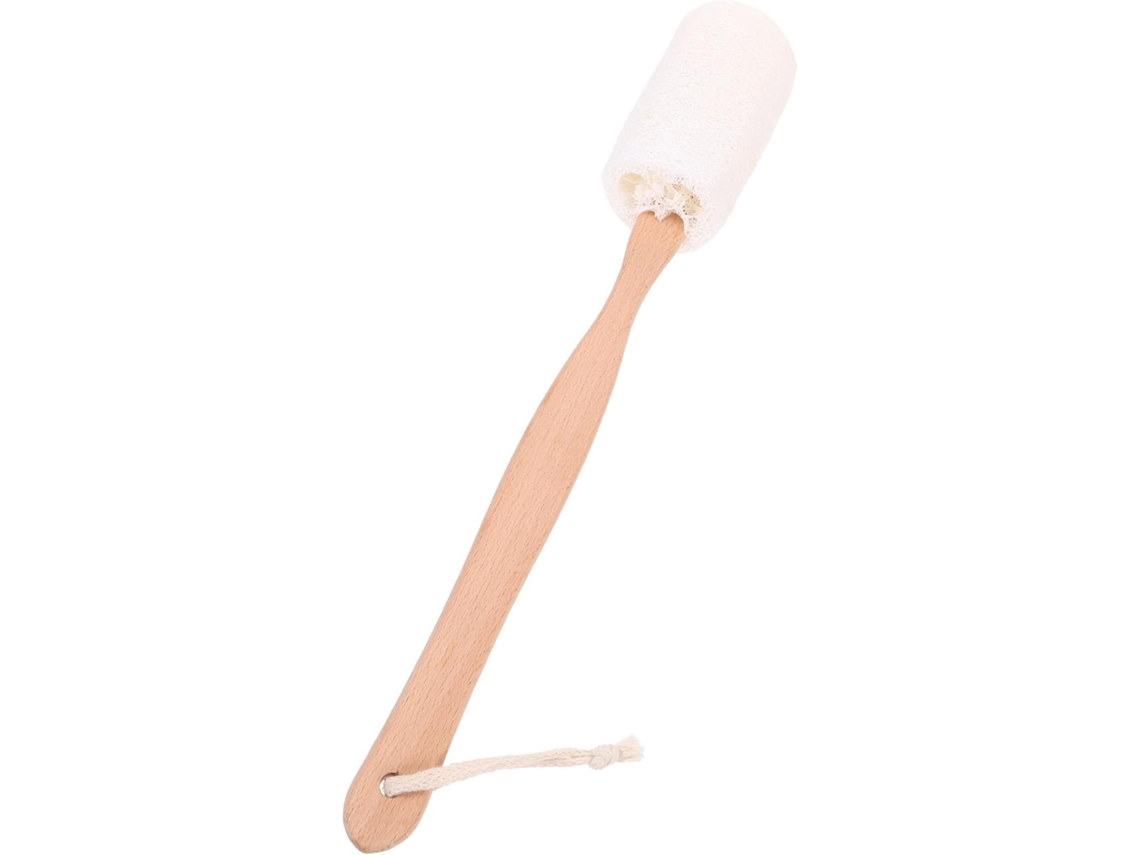 Escova De Banho Gatuida Natural Luffa Com Cabo Longo Para Esfoliação E Massagem Corporal, Para Homens E Mulheres, Espuma