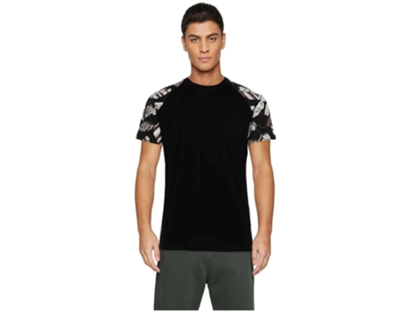 T-Shirt de Homem JACKJONES Corta Becs Ss Crew Neck Preto (L)