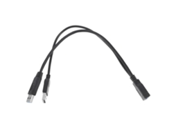 Cabo Divisor Usb Com Dois Conectores Macho, Extensão Durável Em