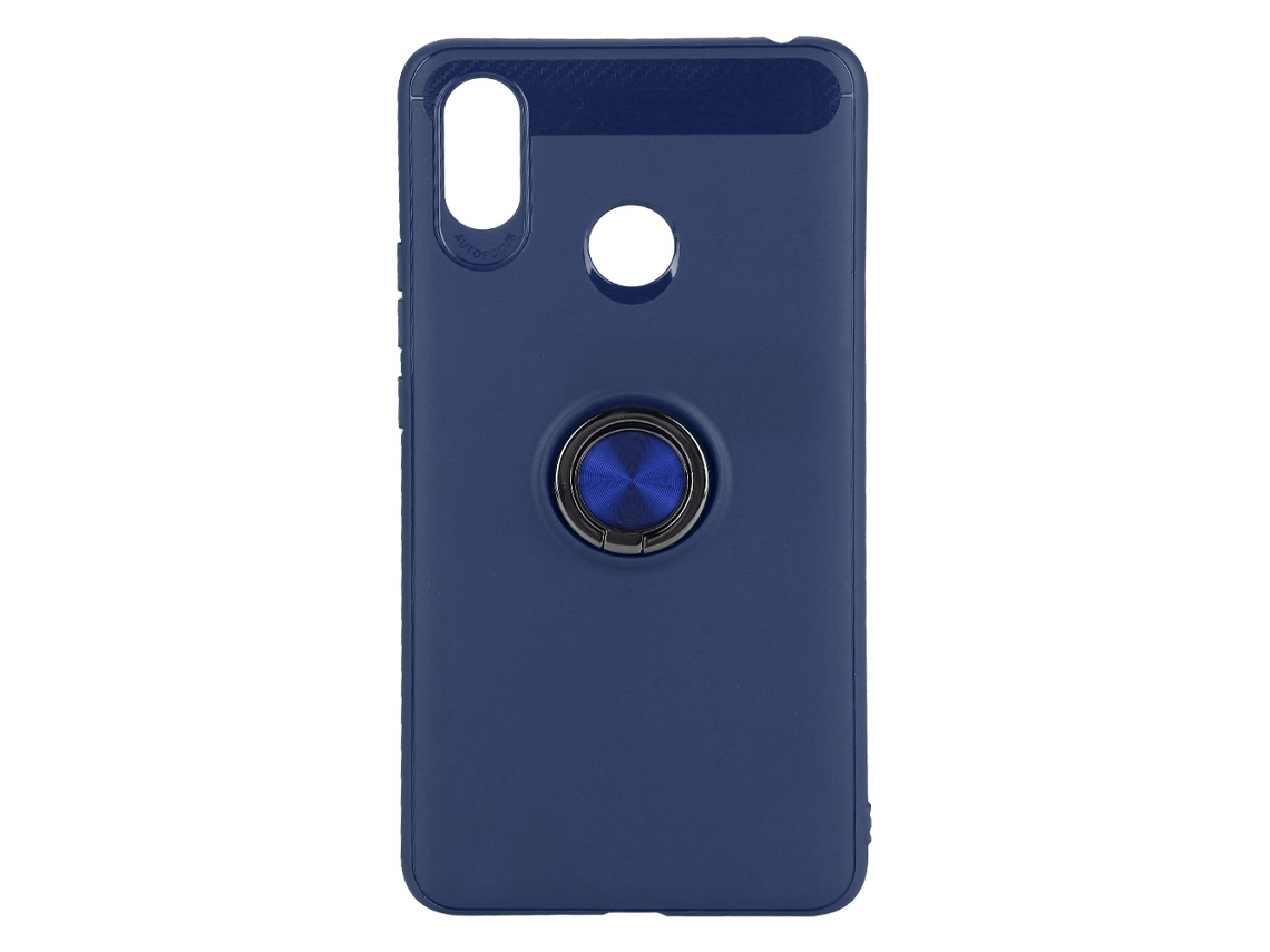 Capa Xiaomi Max3 LAXISCREED Anel Azul Magnética Carro