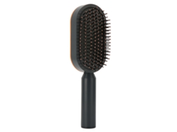 2026 pincel de Pelo com Almofada Portátil para Desenrolar e Massagear o Couro Cabeludo, Ferramenta de Penteado Cor Níquel