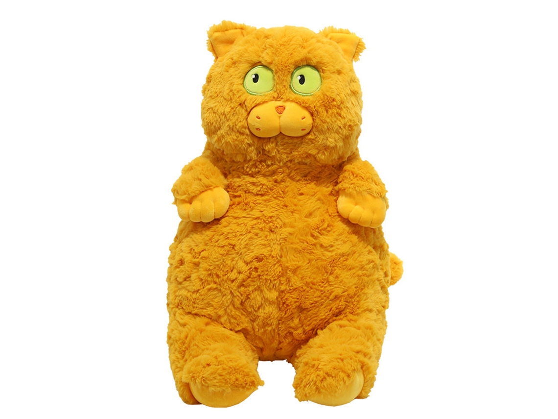 Pelúcia de Gato Fofa Macia Amigável à Pele Rola de Dormir Almofada Plush Marrom | S/MARCA