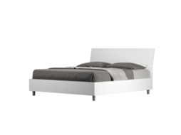 Cama com Cabeceira e Arrumação Inclinada Freixo Demas ITYHOME Branco (160x190)