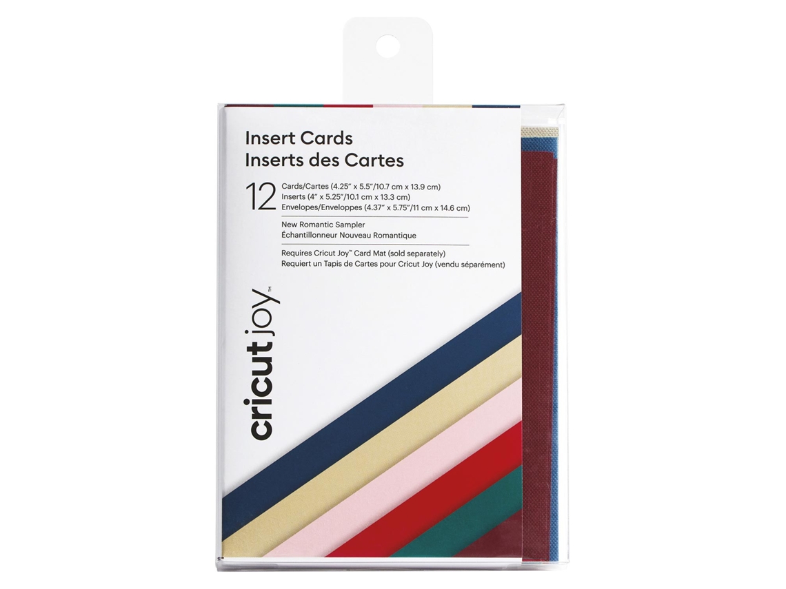 12 Cartões e Envelopes Romântico CRICUT de 10,7 X 13,9 Cm CRICUT